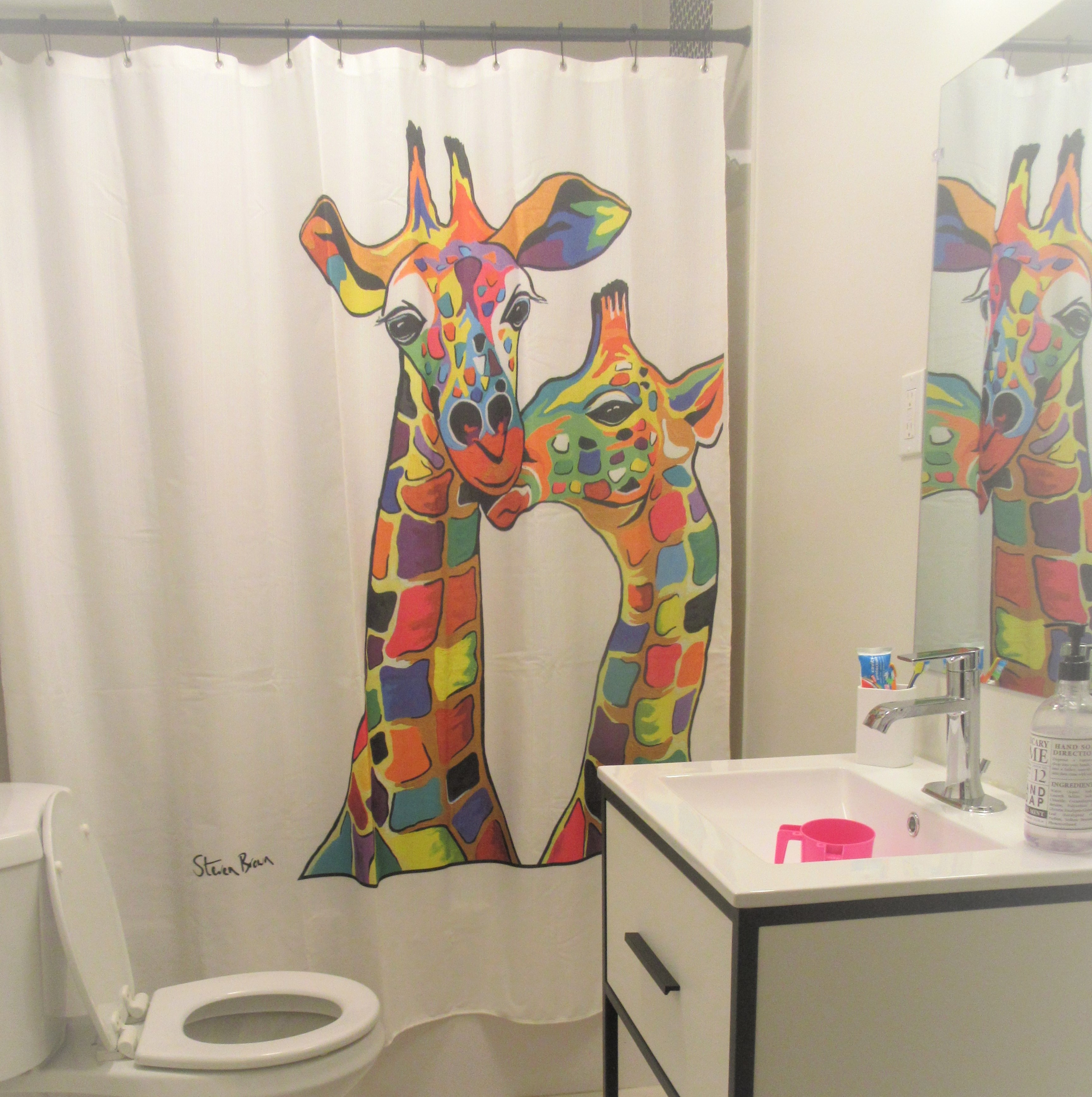 Colorful bathroom