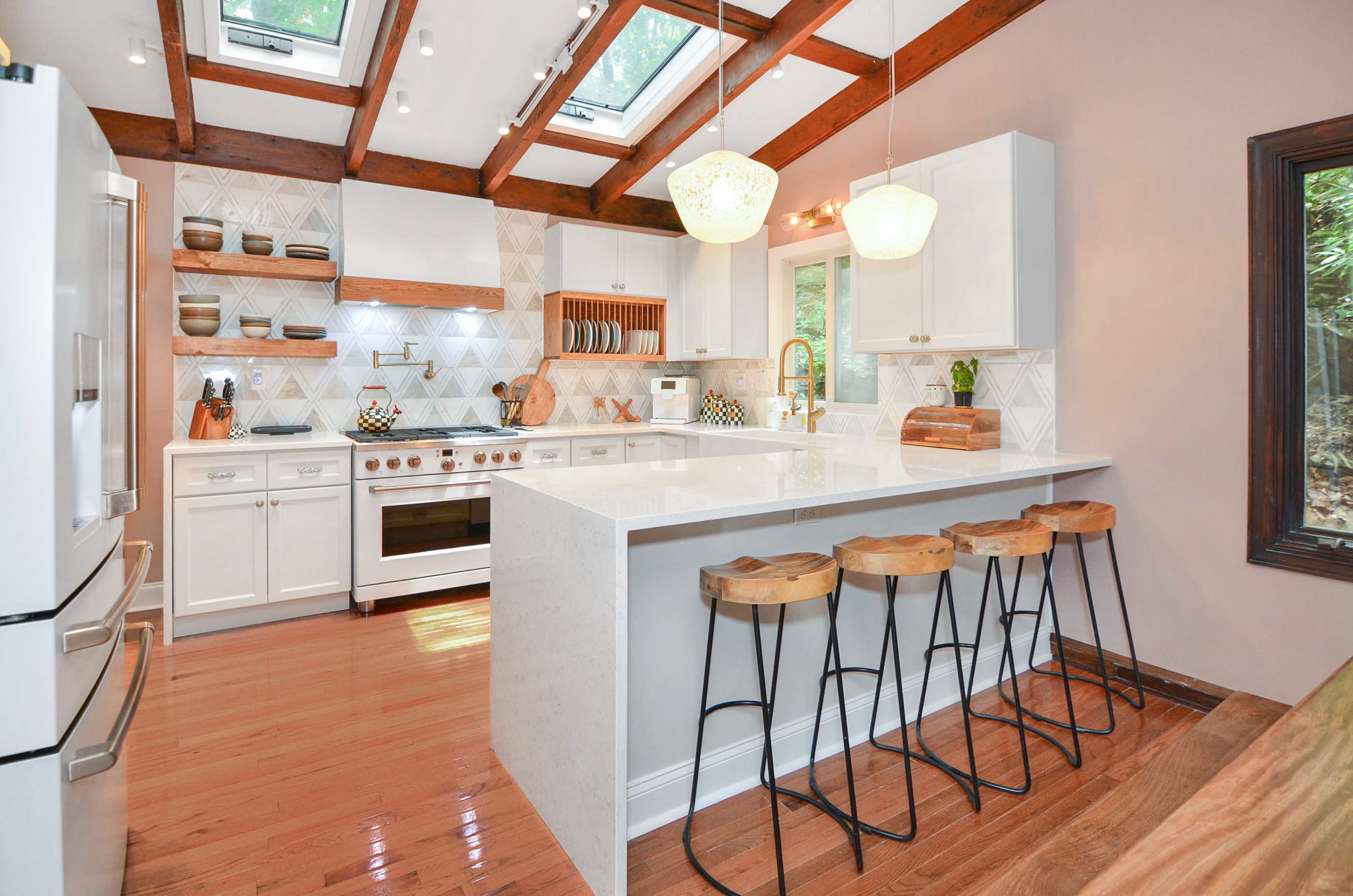 White rustic kitchen