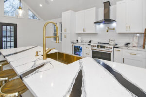 Black and white kitchen