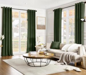 Green curtains