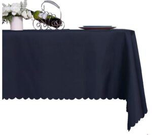 navy tablecloth