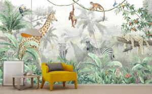 safari wallpaper mural