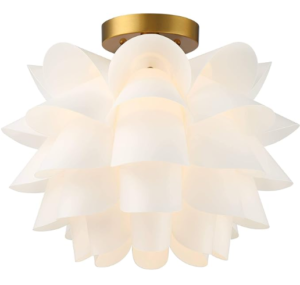 3D flower semiflush light