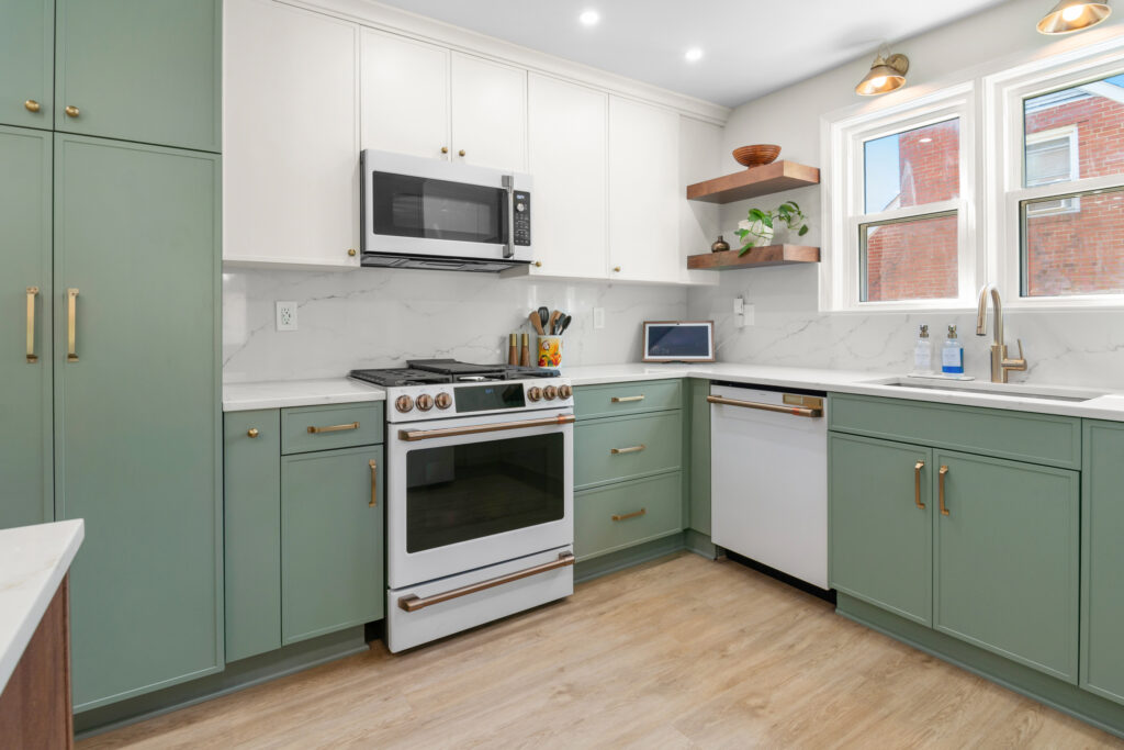 Magnolia green kitchen