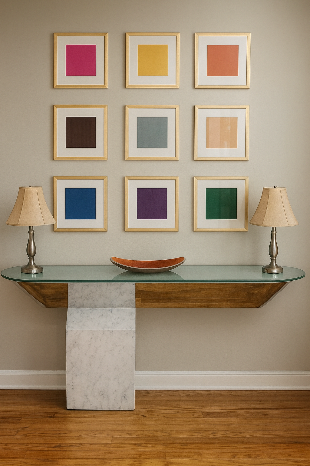 eclectic design wall